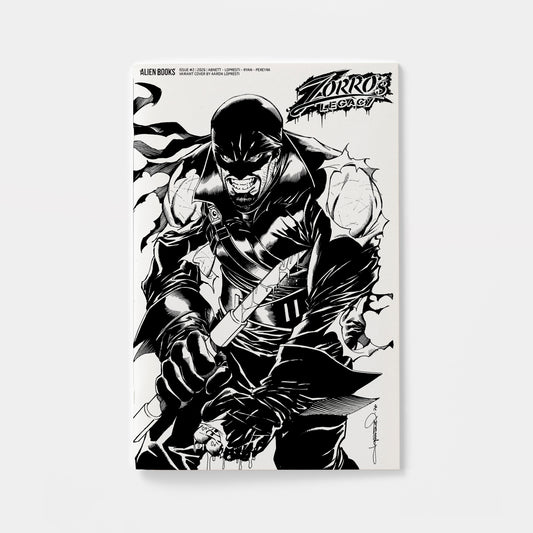 Zorro's Legacy #2 Variant D (Lopresti B&W)