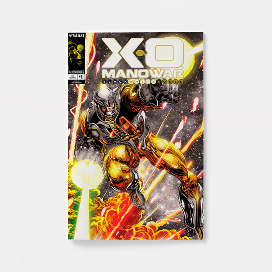 X-O Manowar Black, White & Gold #1 Variant B (Quesada Black, White & Gold Variant) | presale | 2026-10-21