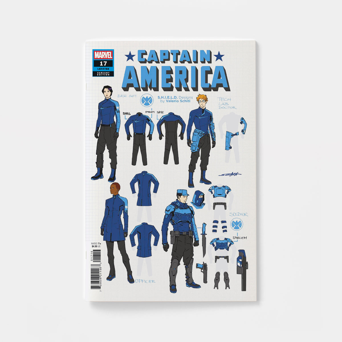 CAPTAIN AMERICA #17 VALERIO SCHITI DESIGN VARIANT | presale | 2026-11-11