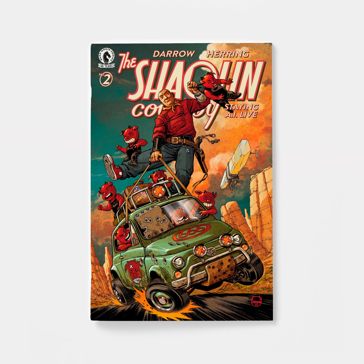 Shaolin Cowboy: Staying A.I.Live #2 (CVR C) (Dave Johnson)
