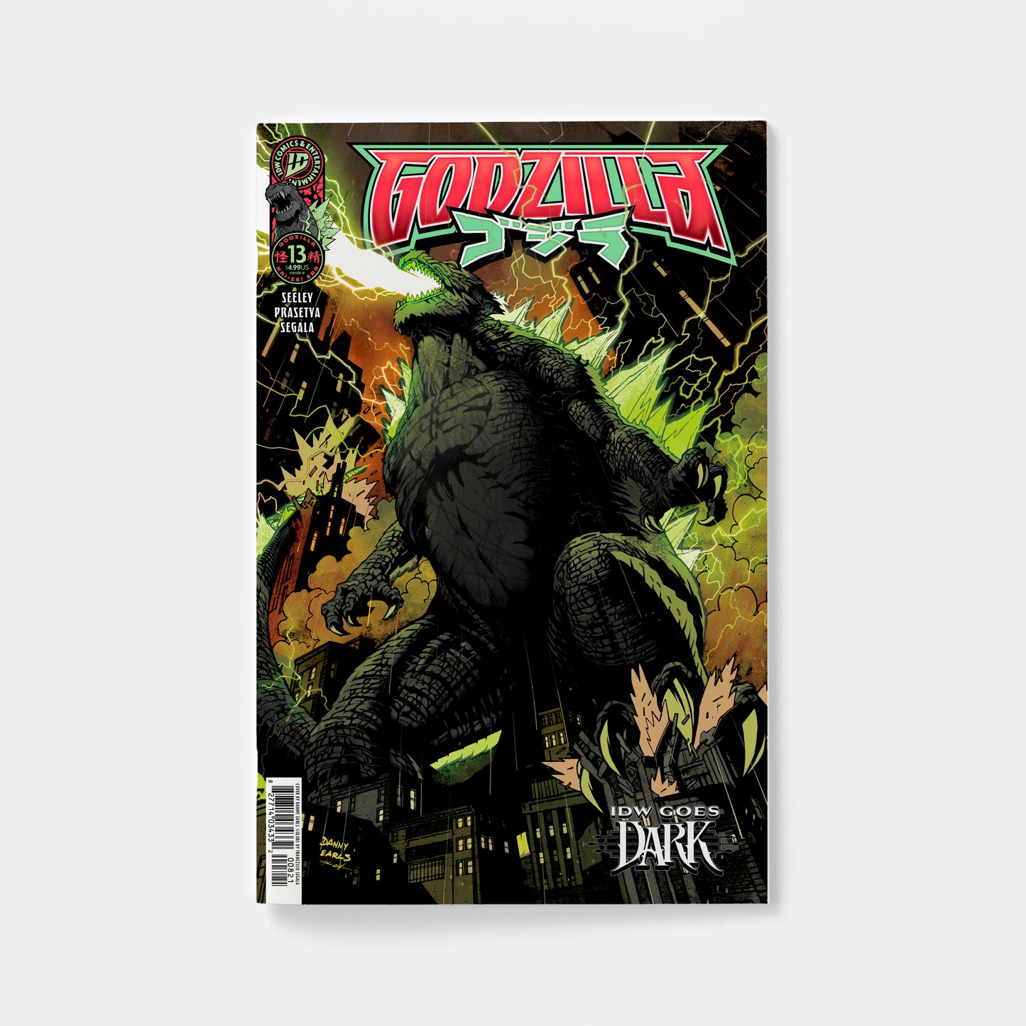 Godzilla [Kai-Sei Era] #13 Variant D (Earls IDW Goes Dark Variant) | presale | 2026-10-07