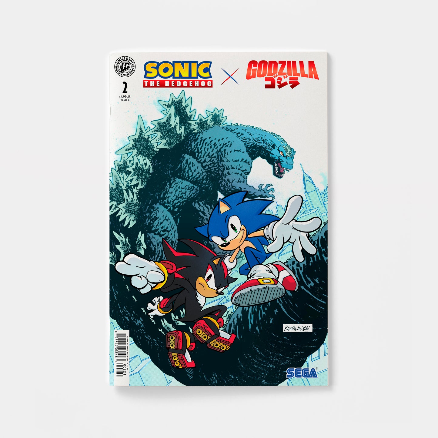 Sonic the Hedgehog x Godzilla #2 Variant B (Catalan)
