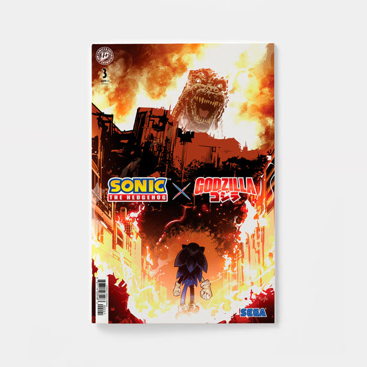 Sonic the Hedgehog x Godzilla #3 Variant B (Cizmesija) | presale | 2026-10-14