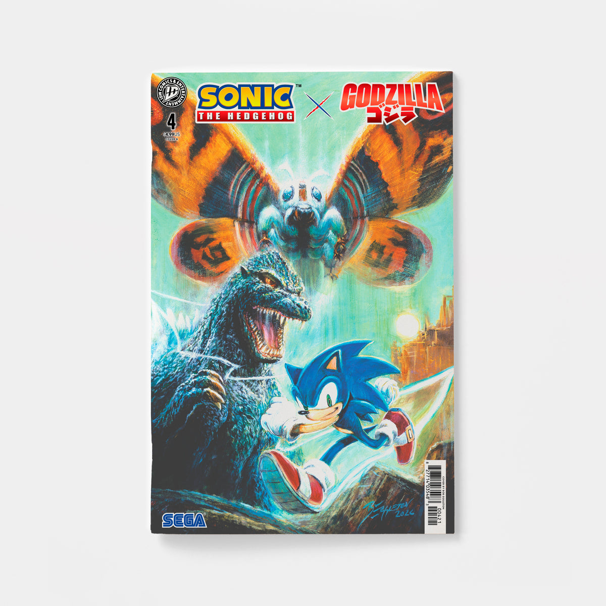 Sonic the Hedgehog x Godzilla #4 Variant B (Eggleton) | presale | 2026-11-11