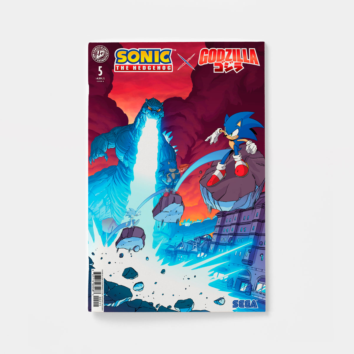 Sonic the Hedgehog x Godzilla #5 Variant B (Schoening) | presale | 2026-12-16