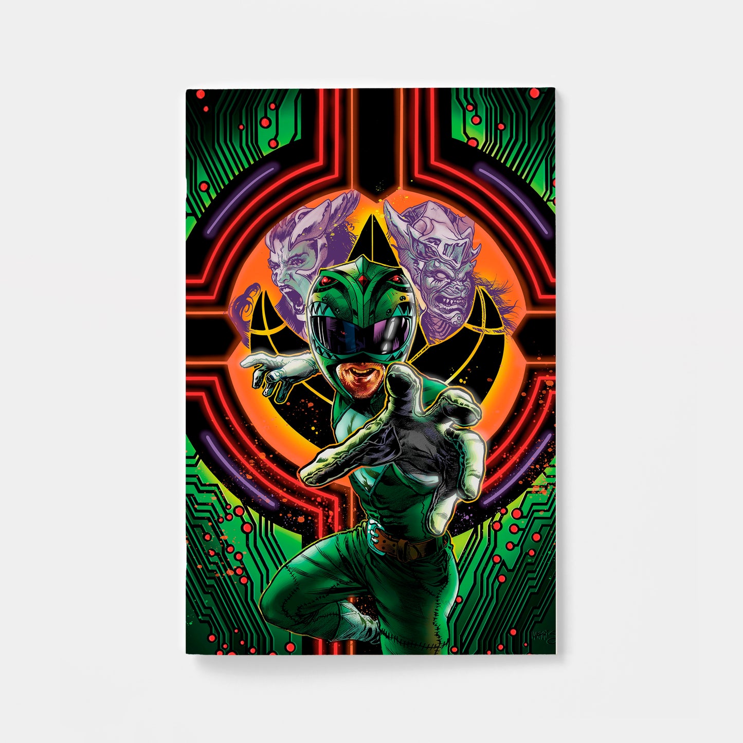 Power Rangers Green #3 D Foil Variant (Full Art, Foil, Harris) | presale | 2026-10-21