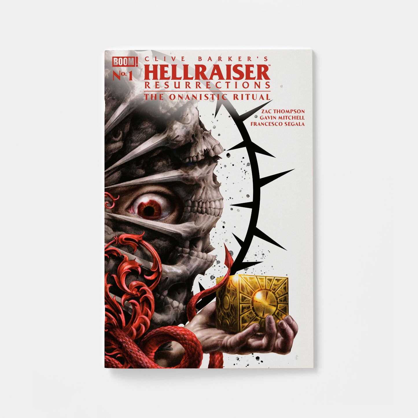 Hellraiser: Resurrections - The Onanistic Ritual #1 G FOC Reveal Variant (Dressed, Currey) | presale | 2026-09-09