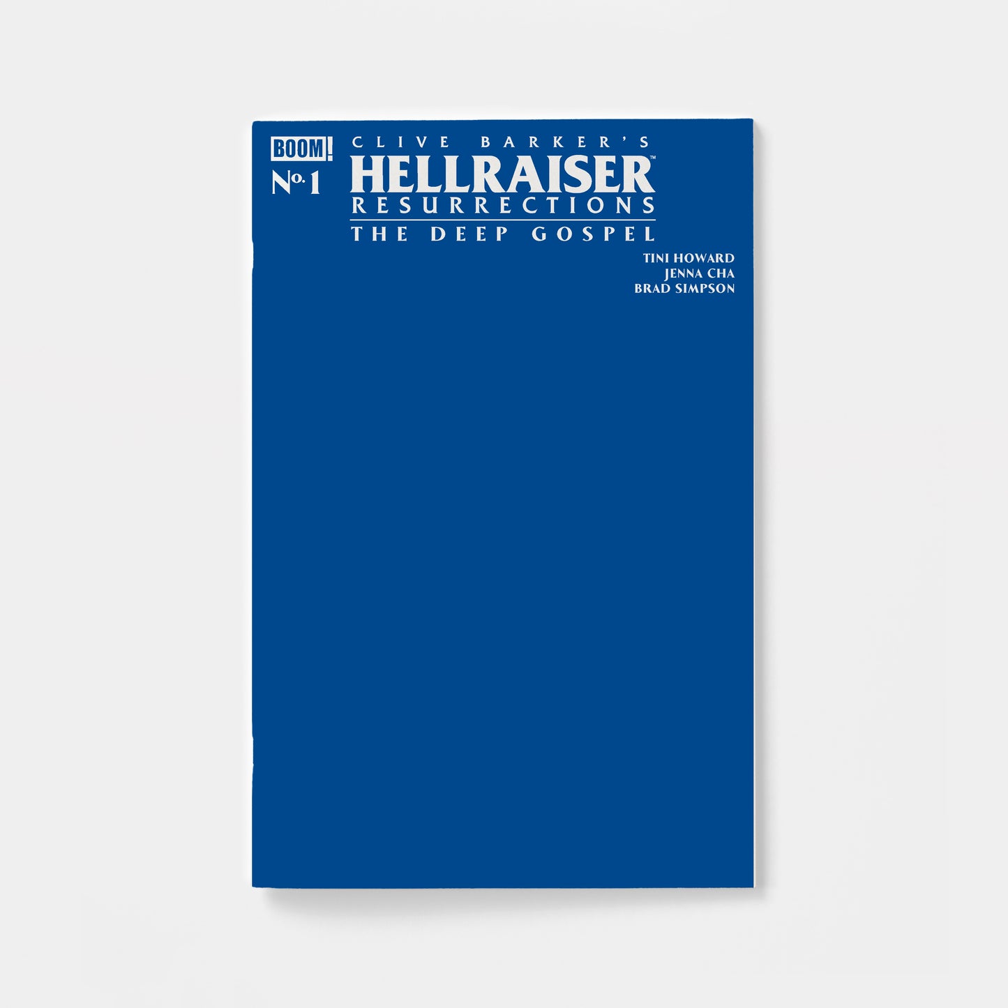 Hellraiser: Resurrections - The Deep Gospel #1 C Blue Blank Sketch Variant | presale | 2026-09-16