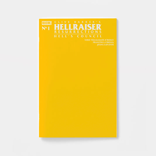 Hellraiser: Resurrections - Hell's Council #1 C Yellow Blank Sketch Variant | presale | 2026-09-23