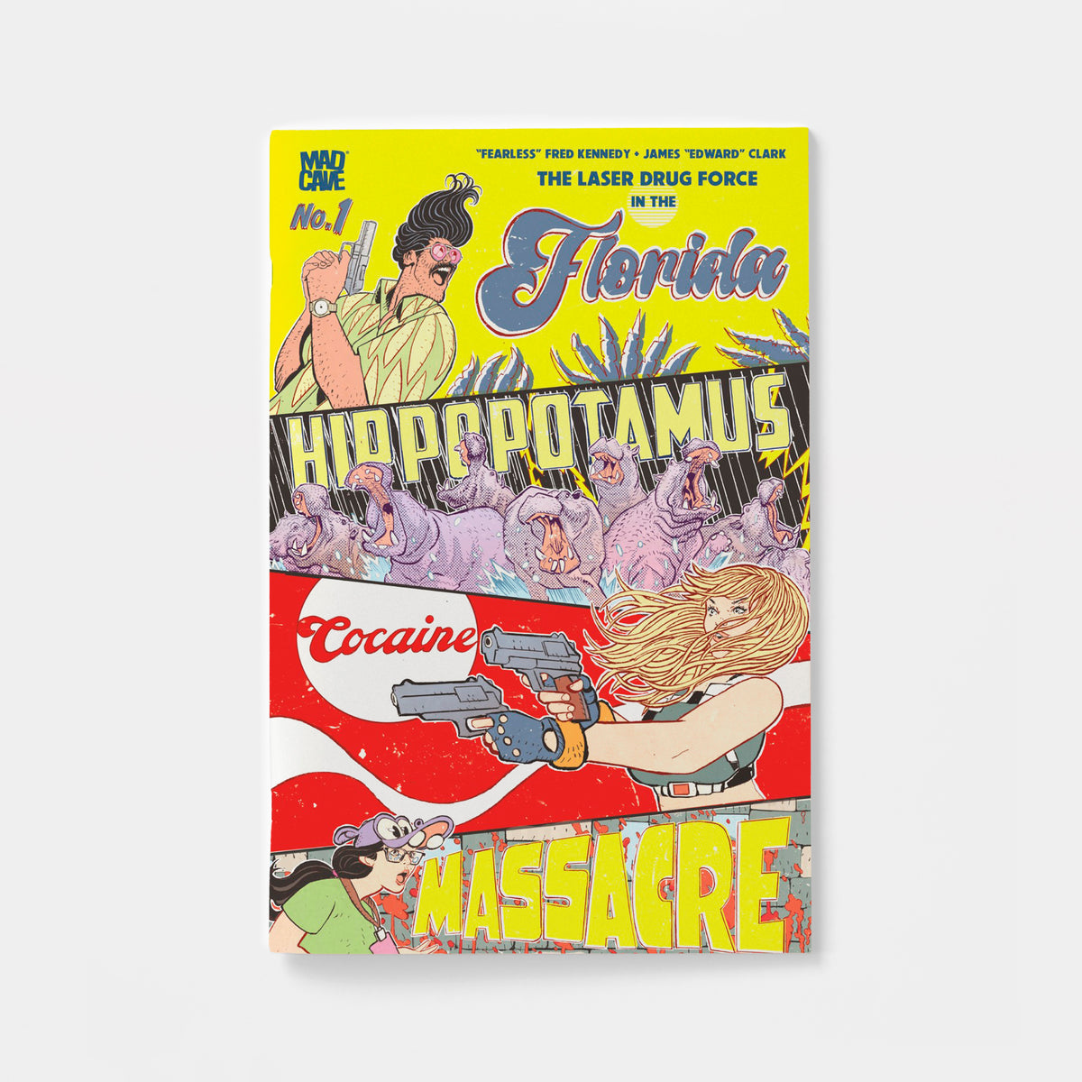The Florida Hippopotamus Cocaine Massacre #1 | 3rd Printing James Edward Clark Foil