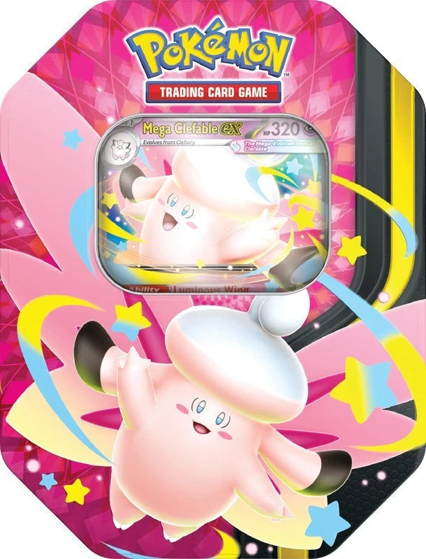 pokemon - mega moonlit tin - mega clefable ex