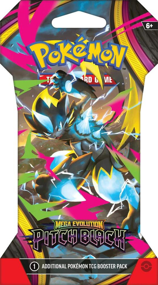 pokemon - mega evolution - pitch black - sleeved booster pack