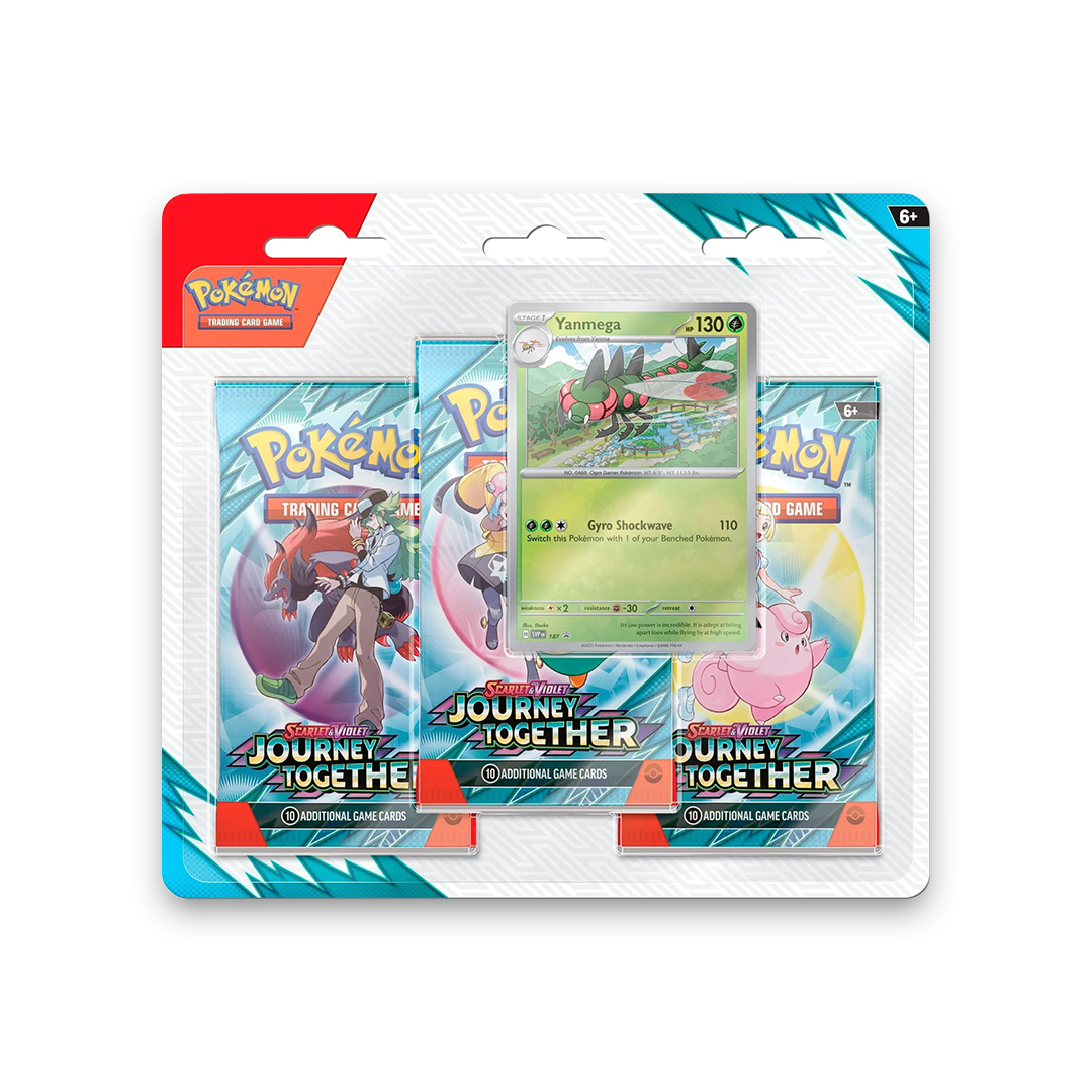 pokemon - scarlet and violet - journey together - 3-pack blister (yanmega)